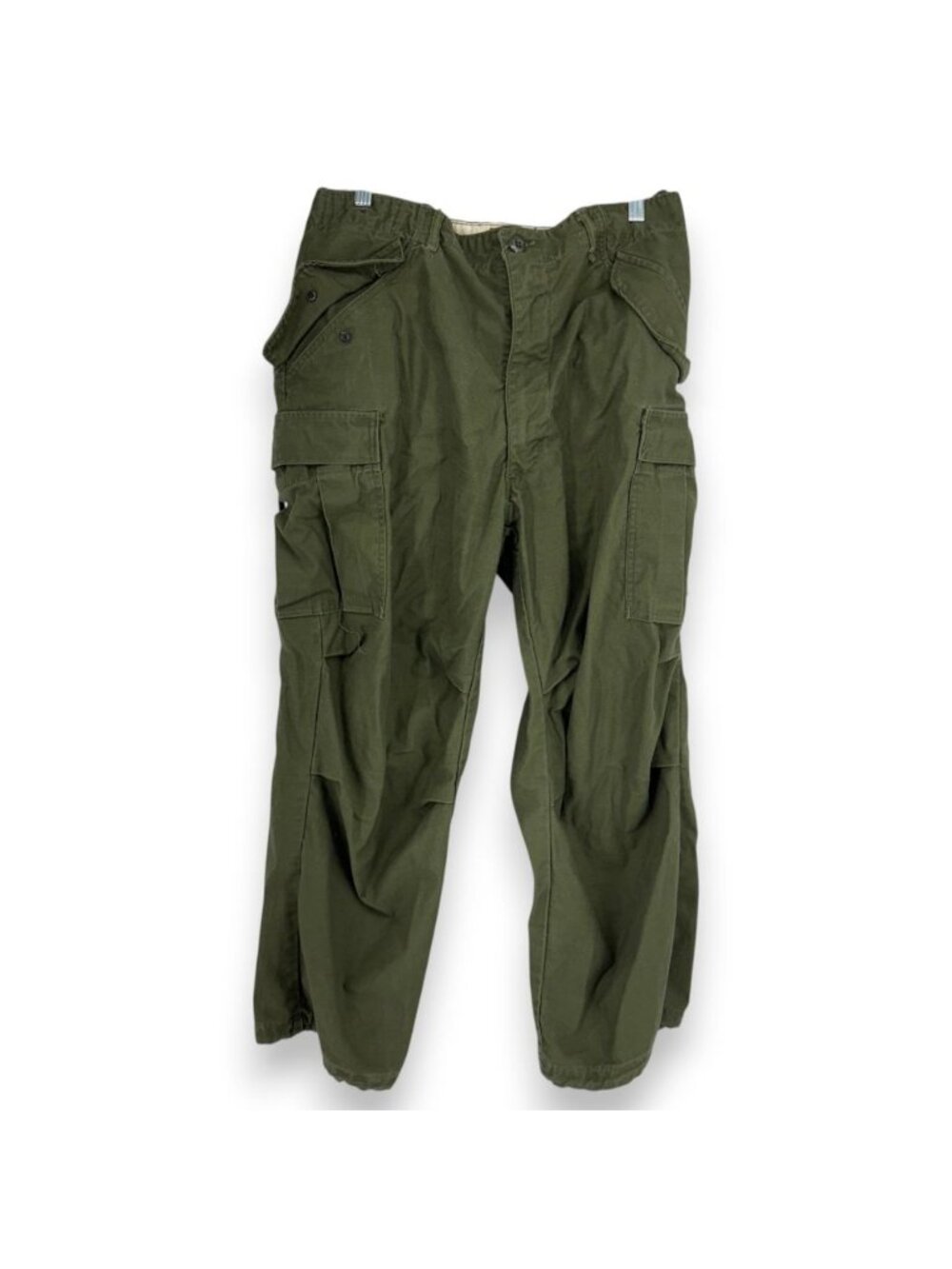 Vintage Military M65 Field Trouser Pant Men M Short Army Green Cargo Combat Adj